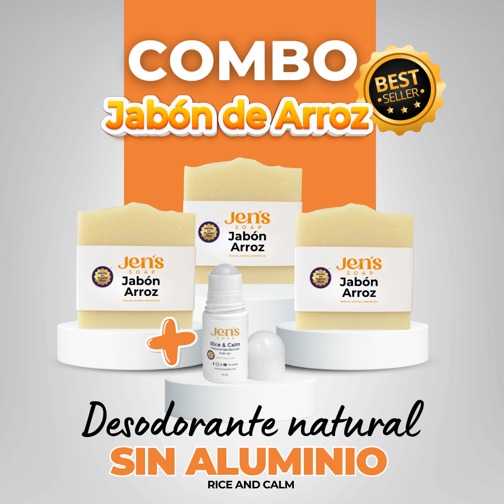 Combo Jabón de Arroz + Desodorante sin aluminio